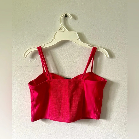 Forever 21 Pink/Black Corset Crop Top - Small - Picture 3 of 5